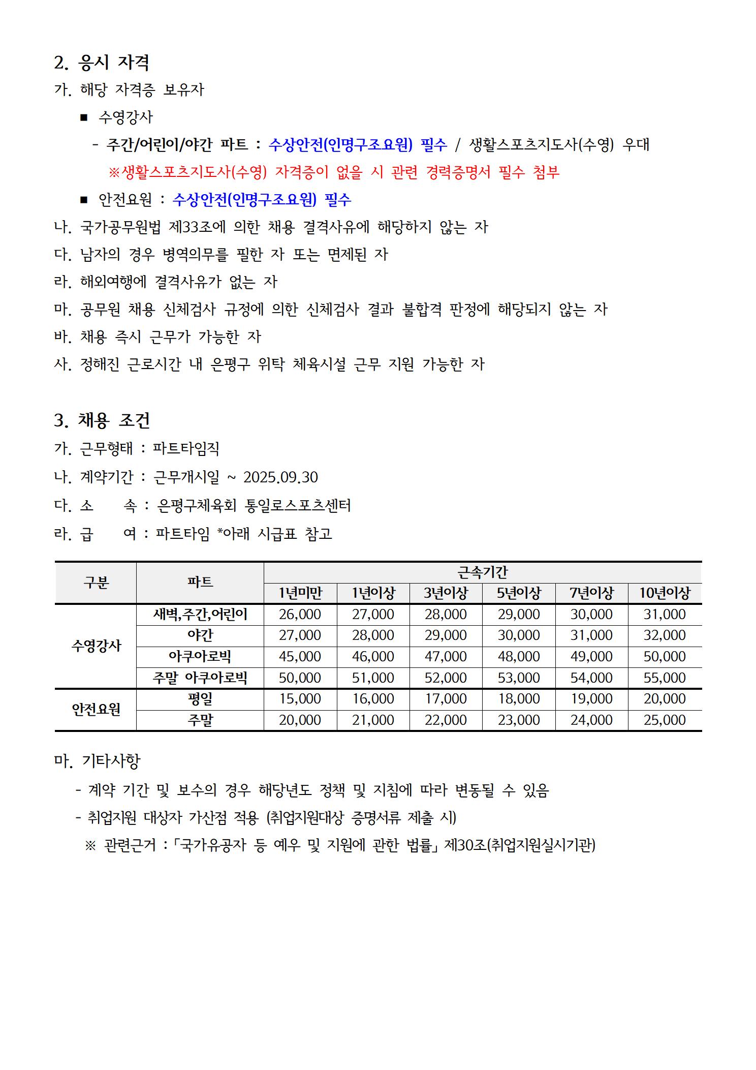 통일로스포츠센터 2024. 7월 수영강사 및 안전요원 파트타임 상시 채용 공고문002.jpg